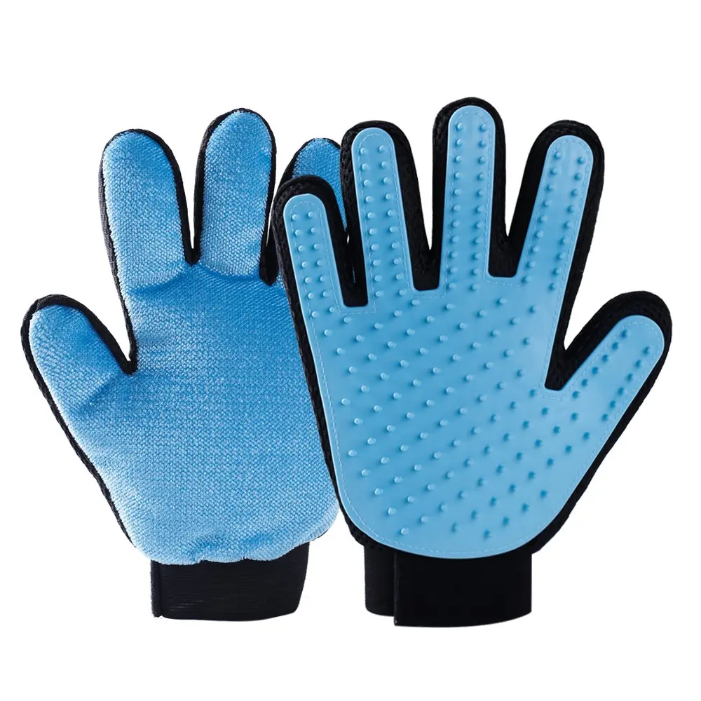 Rabbitgoo перчатка для ухода за домашними животными, силиконовая перчатка для удаления шерсти домашних животных, мягкая щетка для ванной, перчатка для массажа, инструмент для собак, кошек