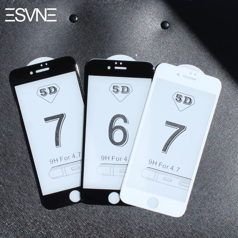 ESVNE(3nd Gen 3D 2nd gen) 5D закаленное Стекло для iPhone 6 стекло 6S Plus изогнутый край Полное покрытие защитное стекло на айфон 6 Экран протектор Плёнки