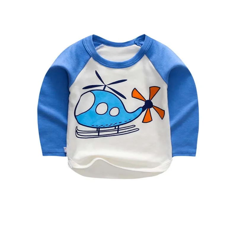 

bibiCola baby boys t-shirt Children Kids Boys Tops Costume Long Sleeve T-shirt Cartoon Printing Clothes Kids T-shirts for Girls