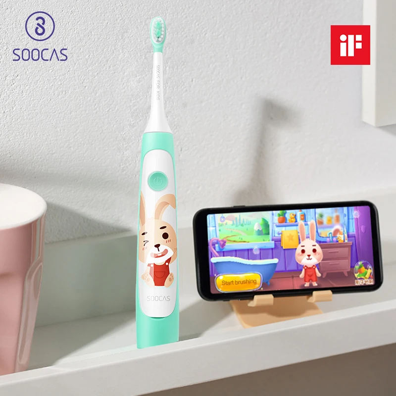 Цена Xiaomi Soocas C1 электрическая зубная щетка для детей soocare детская зубная щетка электрическая ультразвуковая ультра звуковая перезаряжаемая зубн...