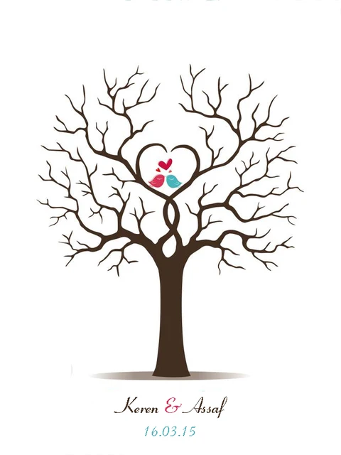 canvas wedding fingerprint tree guest book alternative baby shower guest list template