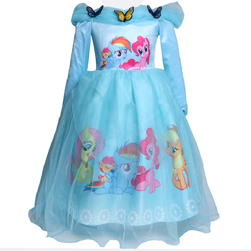 

Tulle Girls Cosplay My Princess Dress little Costume Children Masquerade Ball Gowns For Kids Halloween Birthday Party for 8