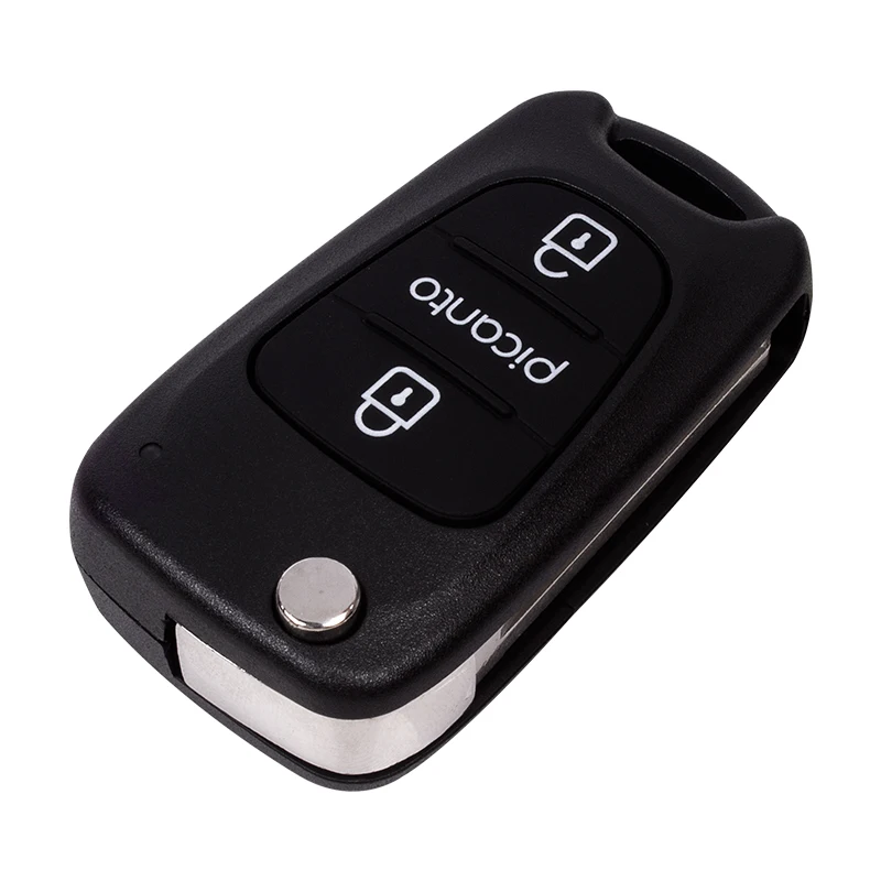 3 кнопки Замена ключа автомобиля чехол для Kia транспондер ключ оболочки пустой брелок для Kia Picanto Флип ключ оболочки с I30 лезвие