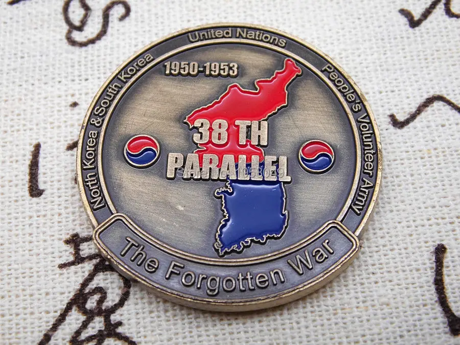 KOREAN WAR THE FORGOTTEN WAR 38TH PARALLEL CHALLENGE COIN (5).jpg