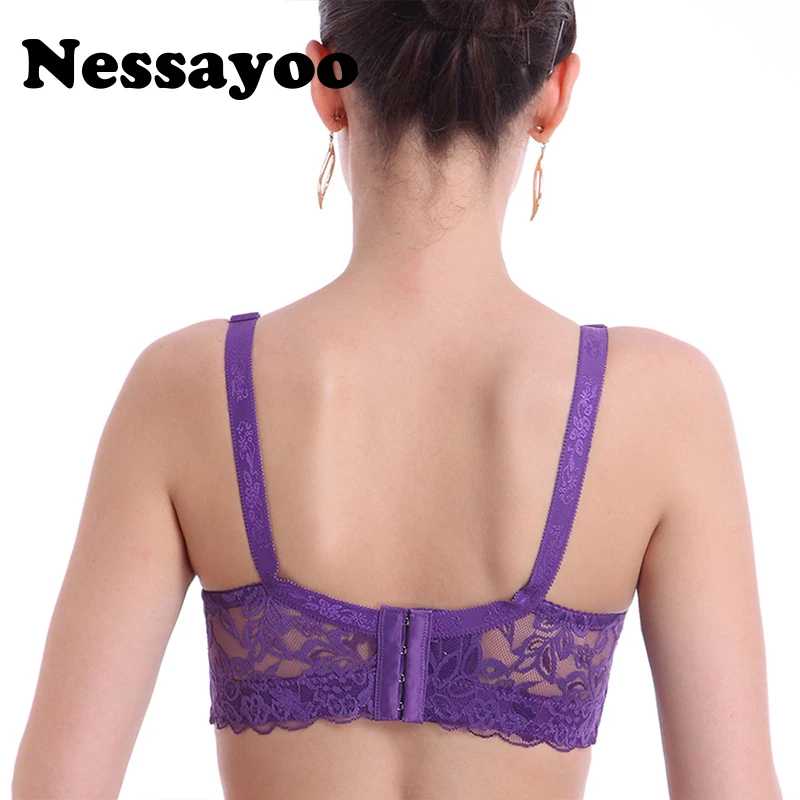 Anti Emptied Sexy bra push up thin women's lace bralettes Female