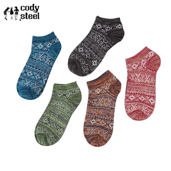 

Cody Steel Man Boat Socks Cotton Nation Wind Thick Line Male Short Socks Retro Comfortable Summer Socks Men 2pairs/lot