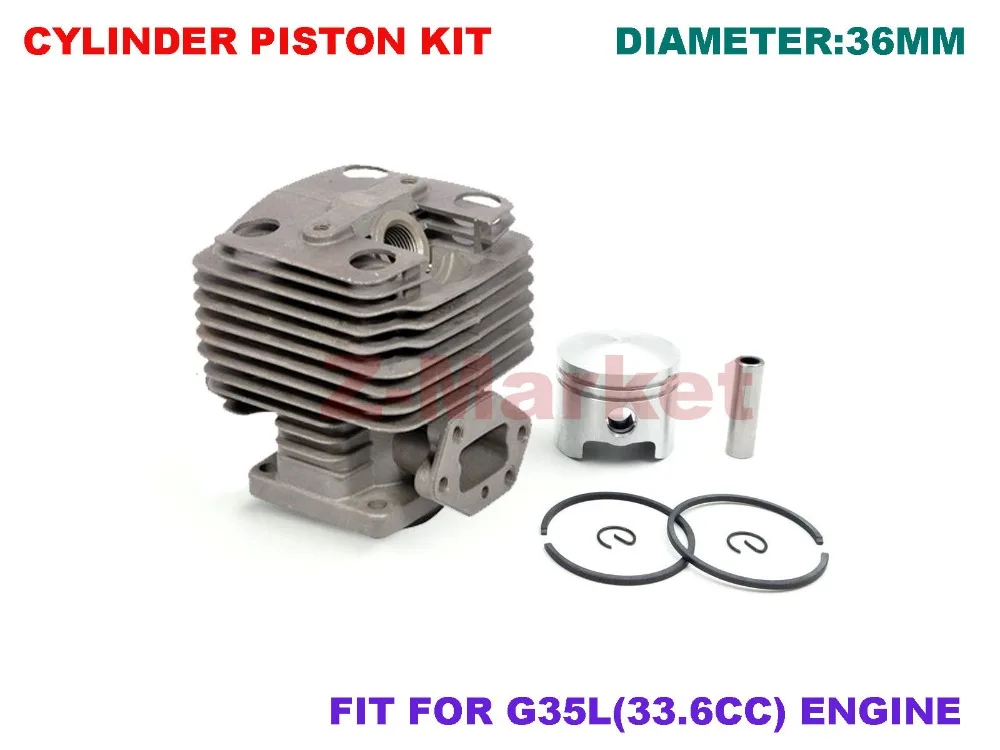 Cylinder Piston Kit for G35L BC3410 436R Brush Cutter.Grass Trimmer
