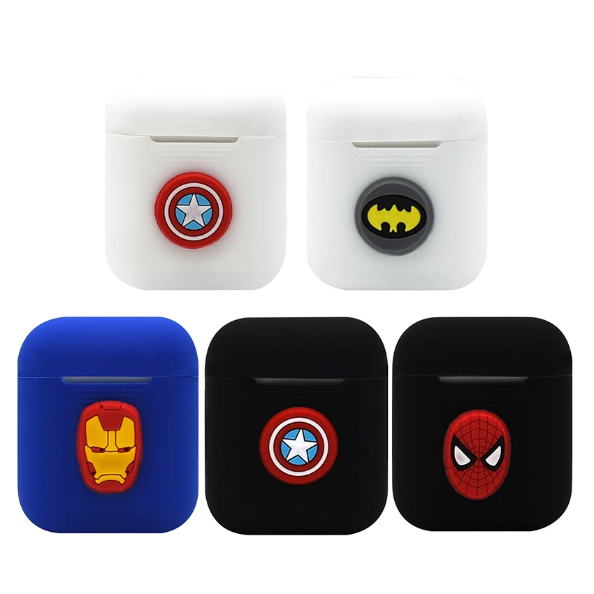 

3D Cartoon Wireless Bluetooth Earphone Case For Apple AirPods Silicone Charging Headphones Cases for Air pods Protective Cover