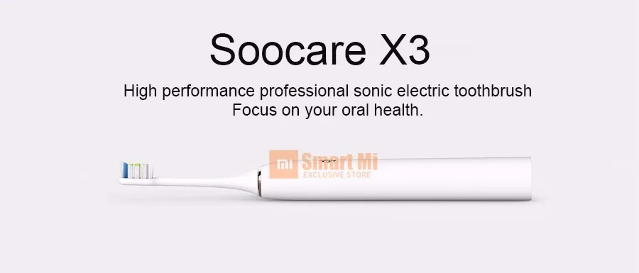 Xiao mi Soocare Soocas X3 X3S смарт Bluetooth водонепроницаемый беспроводной заряд Android и IOS mi Home APP управление