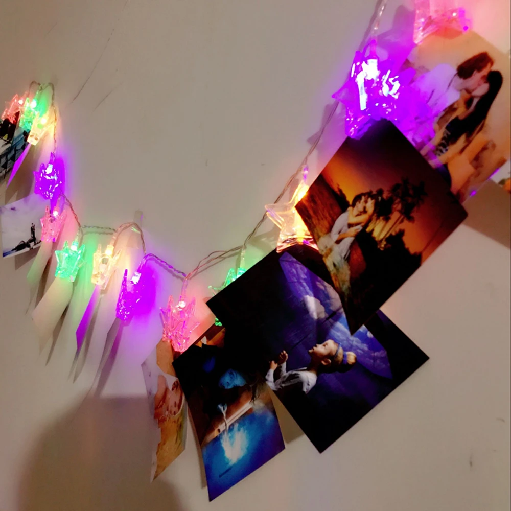 3 Meter 20 LED Photo Clips Photo Wall Photo Photo Clips (Color) 3 Meter 20 LED Photo Clips Photo Wall Photo Photo Clips (Color)