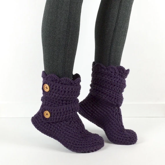 womens house shoe booties