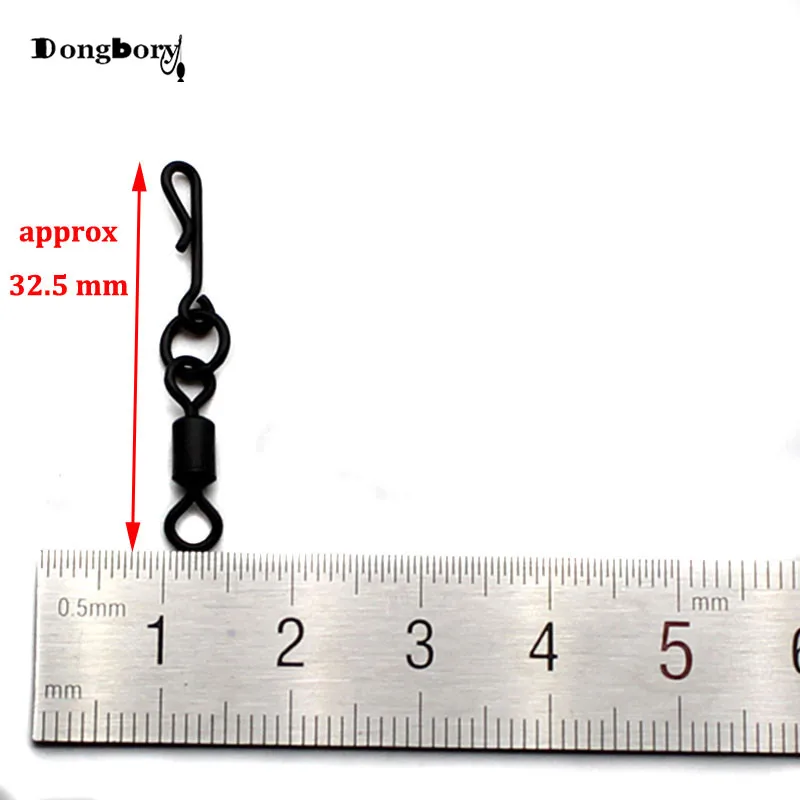 50 шт. Kwik изменение Flexi Вертлюги Карп рыболовные снасти Быстрый Kwik ссылки Размер 8 Вертлюги петли подходят Карп безопасности свинцовые зажимы