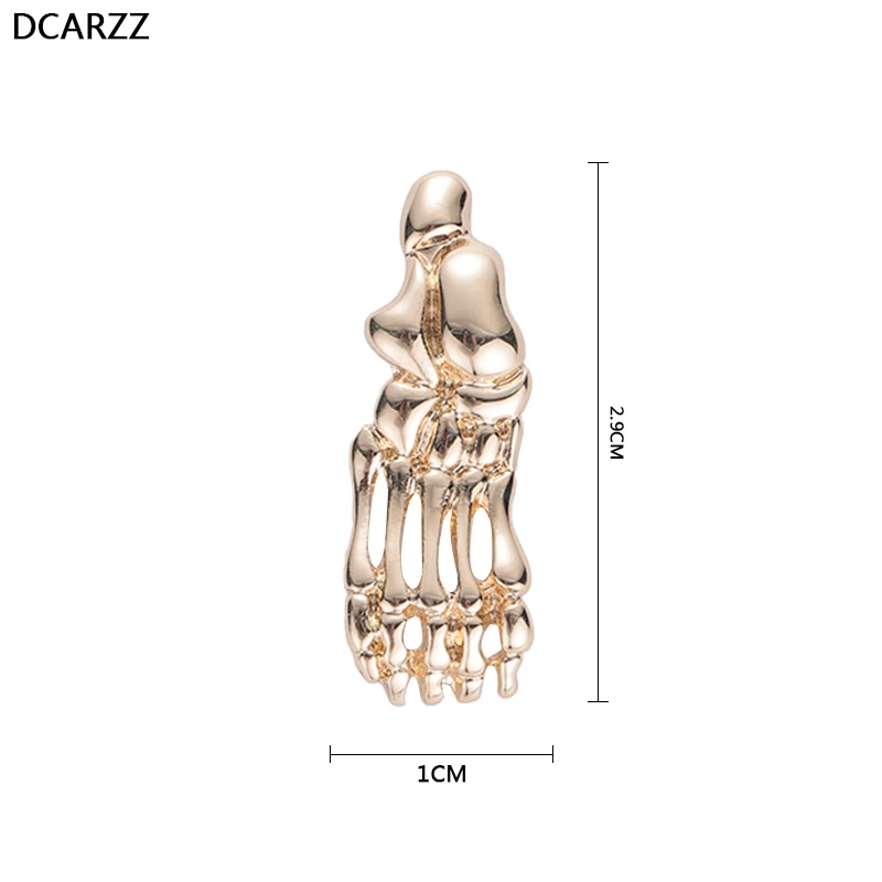 Золотой ножной брошка в виде косточки медицинский Скелет ювелирные изделия подарок для Podiatrists/врачей ног Анатомия ортопедическая хирургия булавки