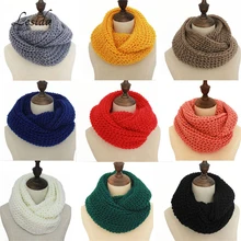 LESIDA Winter Scarf Women Infinity Scarves Knit Neck Circle Scarf Ring Bufandas Cuellos Knitting Warm Tube Kerchief 60*22CM 3415