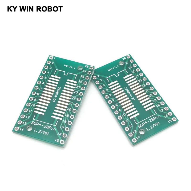 10 шт. SOP28 SSOP28 TSSOP28 to DIP28 печатная плата SMD для DIP 0 65 мм/1 27 мм до 2 54 Pin Pitch PCB конвертер