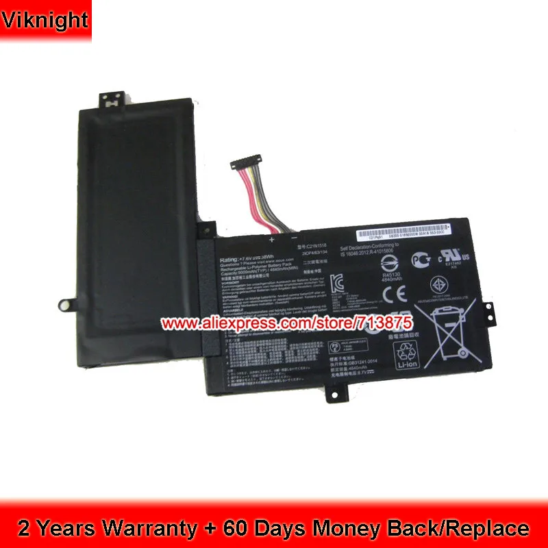 Genuine 7.6V 38Wh C21N1518 Battery For Asus TP501UQ TP501 TP501UA VivoBook Flip
