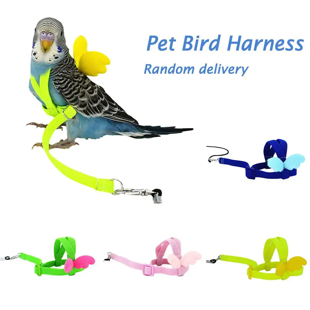 Pet Parrot шлейка для птицы и поводка Летающий канат ремни для тренировок на открытом воздухе Тяговый канат для буджеригар Lovebird Cockatiel Birds