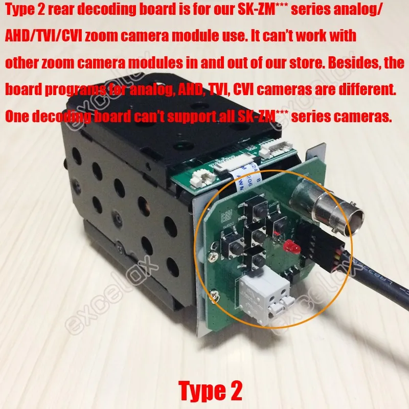 Модуль камеры с зумом декодирования доска BNC RS485 OSD меню управление Лер PCB кнопка управления 9Pin ленточный кабель Аналоговый блок декодирование камеры