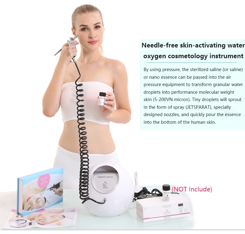 Cuidados com a Pele Cuidados com o Rosto Água Portátil Oxigênio Peeling Tratamento Acne Rejuvenescimento Facial Máquina Hidratante Spray Jet 9 Utensílios de cuidado facial