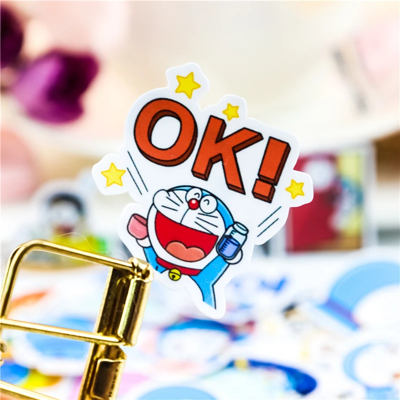 40 шт. креативные милые самодельные наклейки doraemon kawaii красивые декоративные