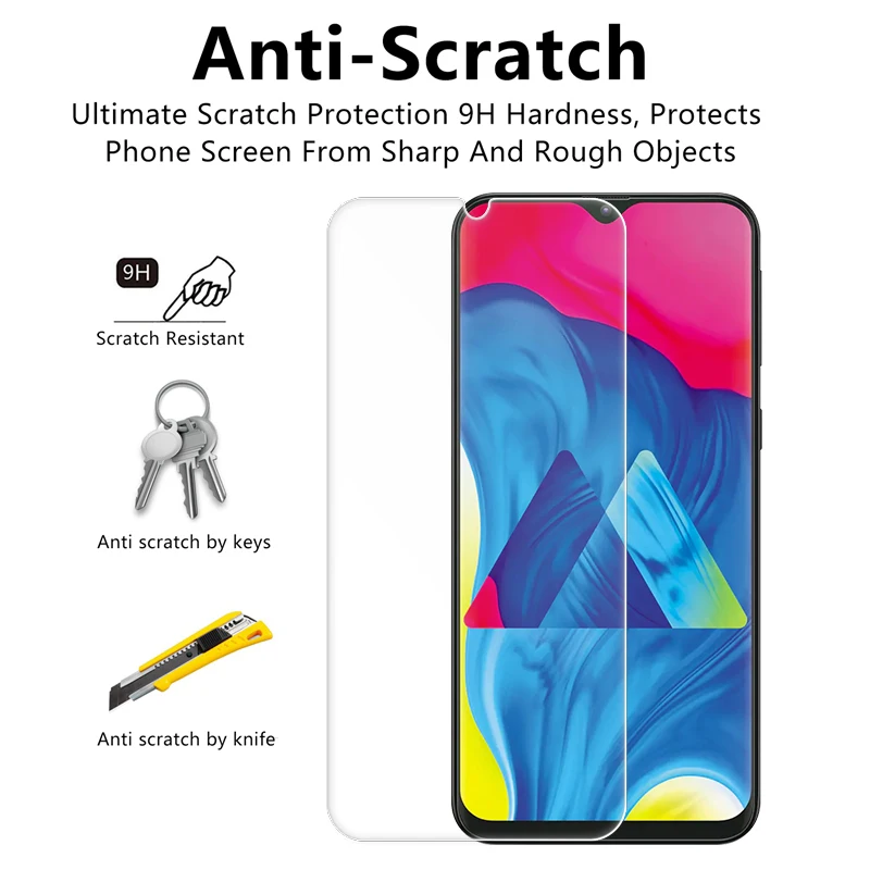 Защитная пленка для Samsung Galaxy M30 M10 M210 A40 A60 A70 A90 A30 A50 A51 A71 9H 2.5D Защитное стекло