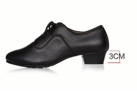 Обувь для латинских танцев; Мужская обувь для фитнеса; Мужская обувь для танцев; кожаные кроссовки для танцев; Мужская обувь для взрослых; Мужская обувь для латинских танцев - Цвет: indoor 35 mm heel