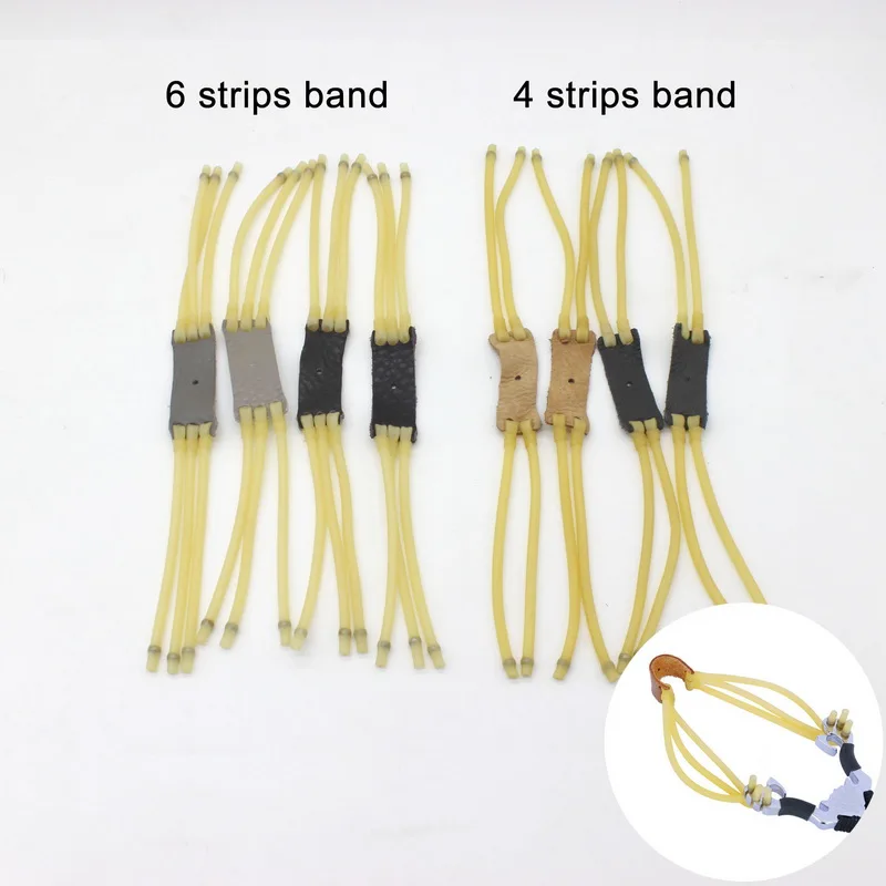 10 шт. открытый четыре полосы/шесть полос 3050 Elastica банджи Резиновая лента для рогатки Охота катапульта Замена