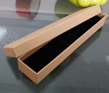 

5*22.5*3cm Kraft Paper Box Bracelet/Necklace Box Jewelry Box ring,necklace,earring packing /watch drive gift box100pcs/lot