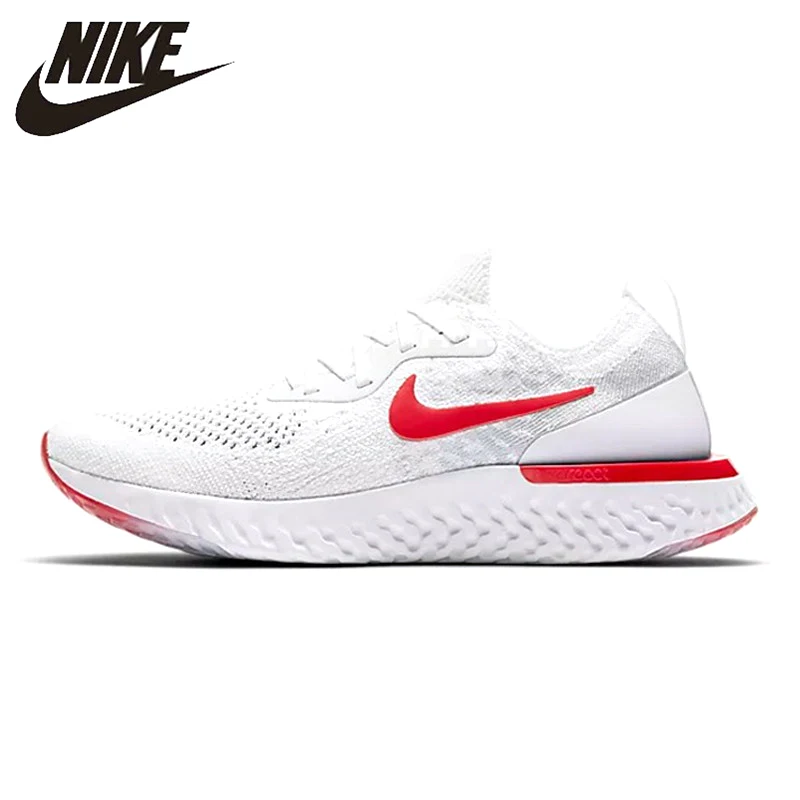 Мужские кроссовки для бега Nike Epic React оригинальные спортивные улицы белые дышащие