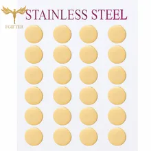 12 пар/лот,, круглые золотые серьги-гвоздики из нержавеющей стали для женщин, ювелирные изделия для ушей