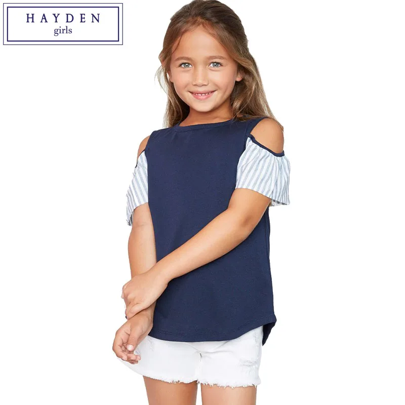 one shoulder tops kids