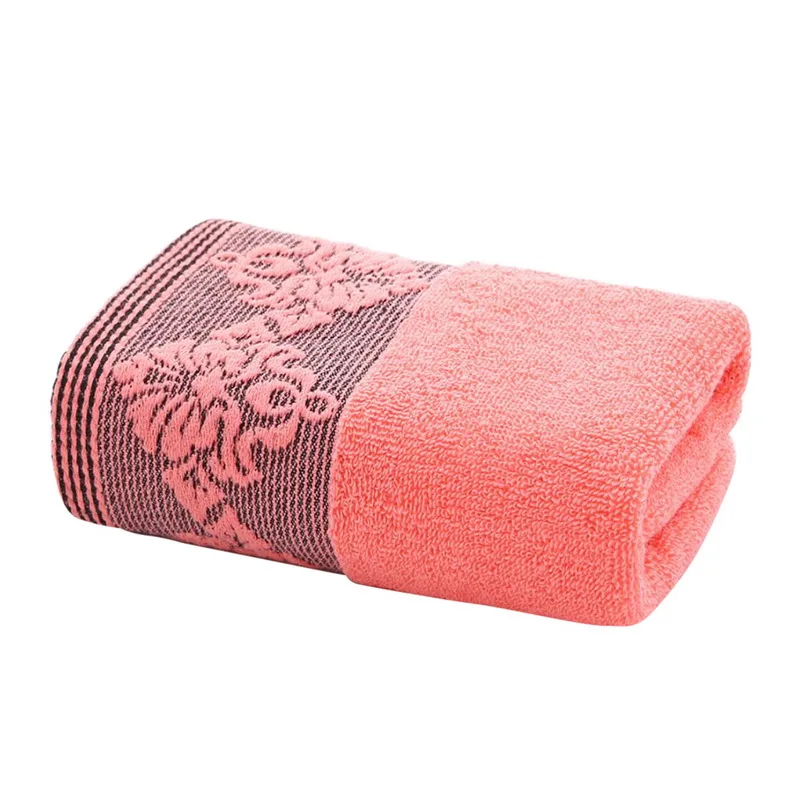 DIDIHOU набор хлопковых полотенец с вышивкой лаванды, полотенце для лица s, банное полотенце для взрослых, мочалки, высокоабсорбирующее полотенце s - Цвет: pink 34x74cm