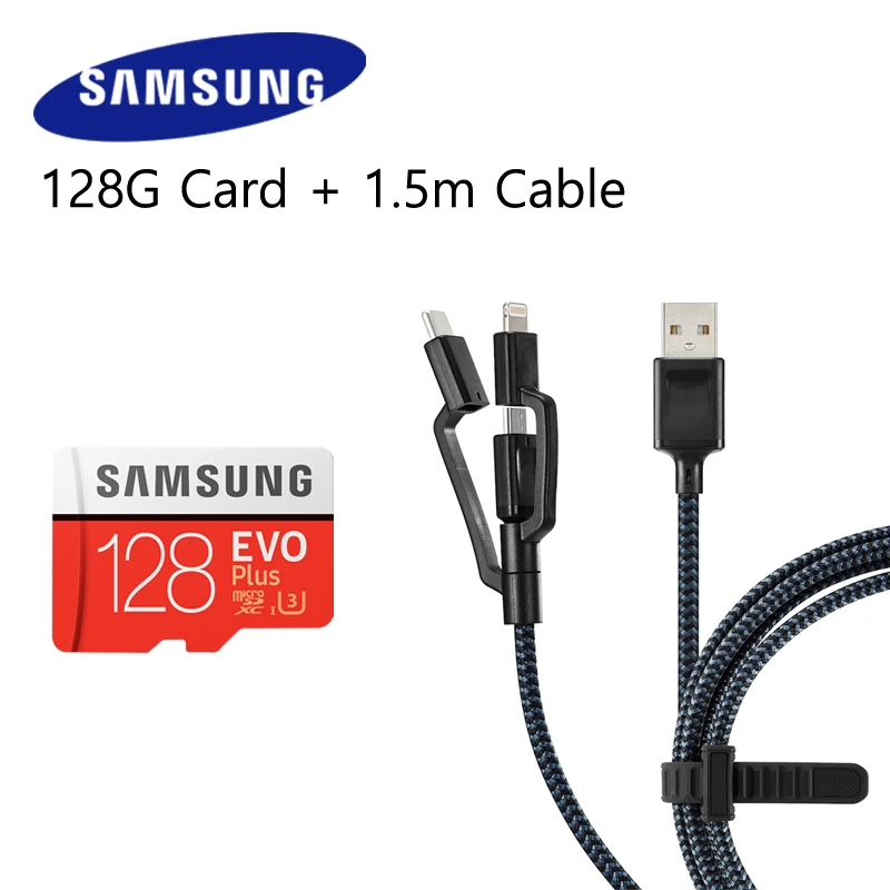 SAMSUNG TF Micro SD карта 128 Гб 64 памяти MicroSD EVO Plus класс 10 3 32 Смартфон планшет камера|Карты
