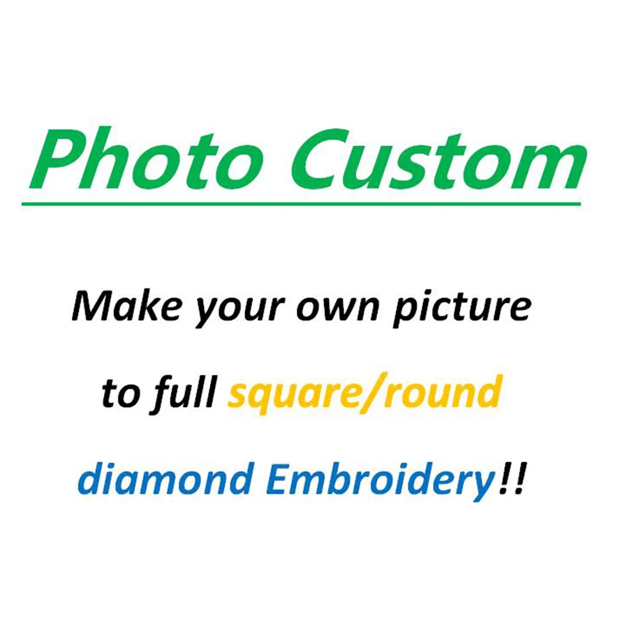 Picture custom!! Make you own photo To 5d Diy Diamond Painting Cross Stitch Embroidery Mosaic Pictures Needlework AS951 | Дом и сад