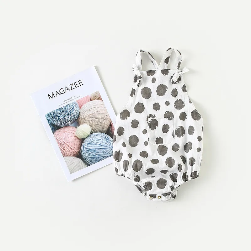 

EnkeliBB Toddler Boys Fashion Summer Clothes Baby Boys Girls Cute Sleeveless Romper Polka Dot Print Cute Rompers For Baby Boys