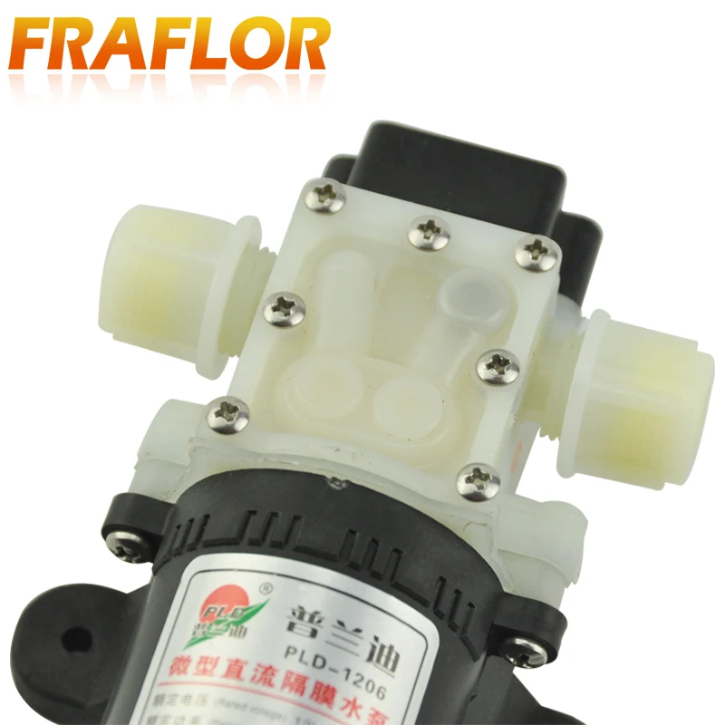 Fraflor 12 В мембранный Водяной насос мини низкая мощность низкий уровень шума самовсасывающий насос PLD-1206 45 Вт 4л/мин коррозионная защита