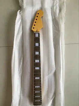 

New Top grade electric guitar parts Guitar Neck 04102 white block inlay