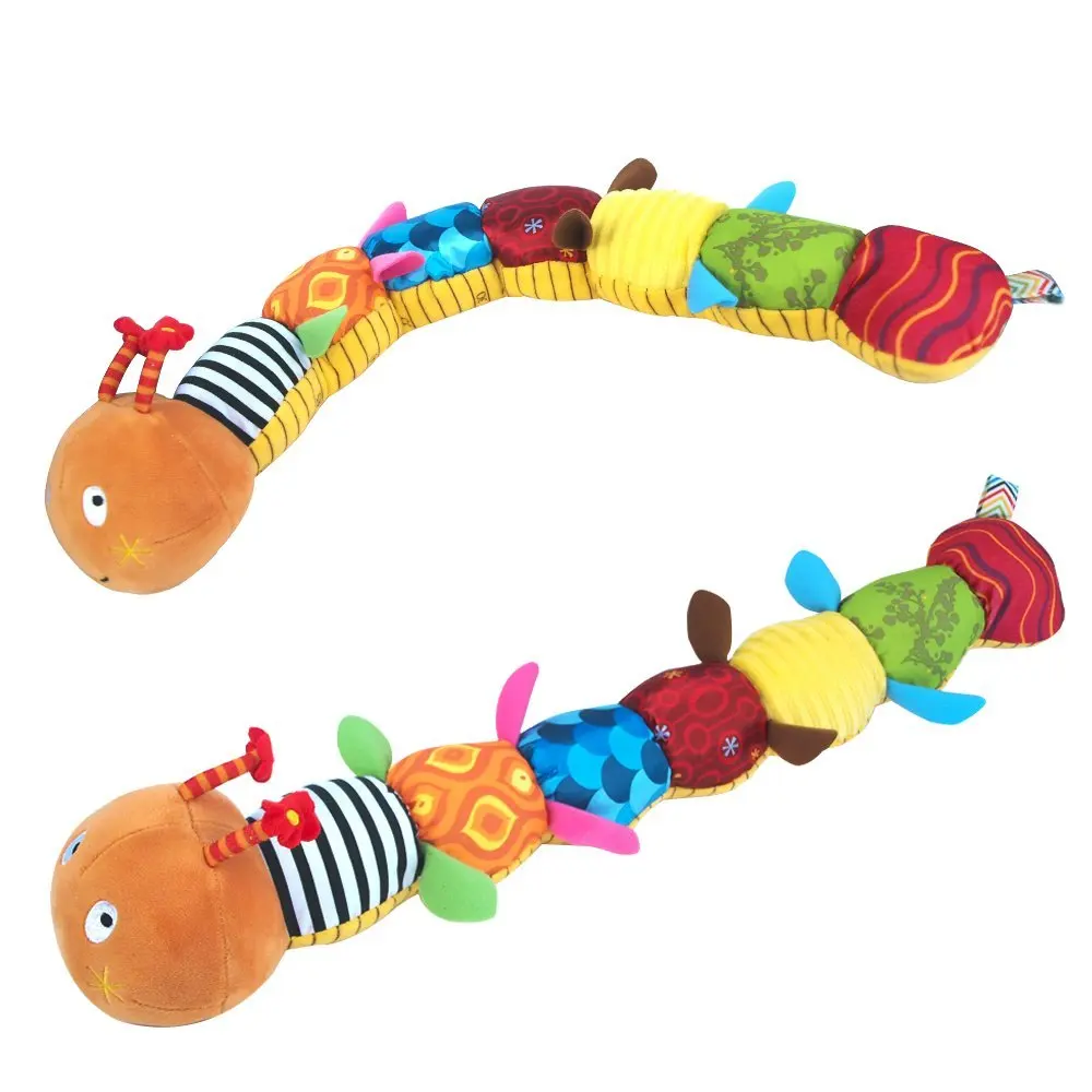 Игрушки для маленьких детей музыкальный вещи caterpillar с кольцом Bell милый