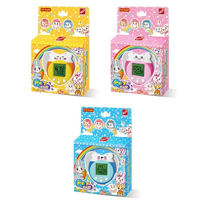 

Mini Electronic Pets Toys 90S 9 Pets in One Virtual Cyber Pet Toy Funny Christmas Gift for Kids Adults