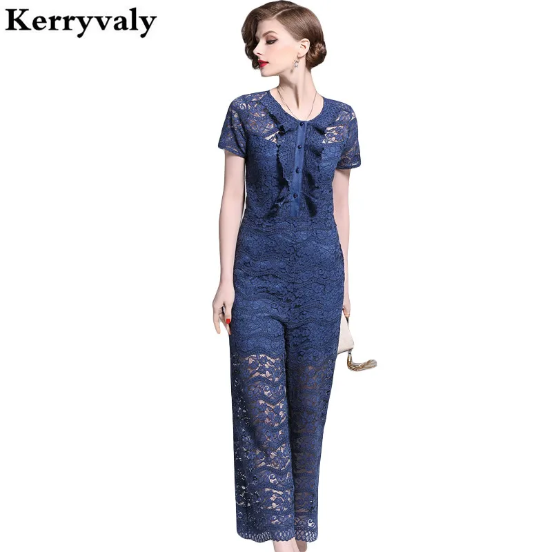 pink lace jumpsuit