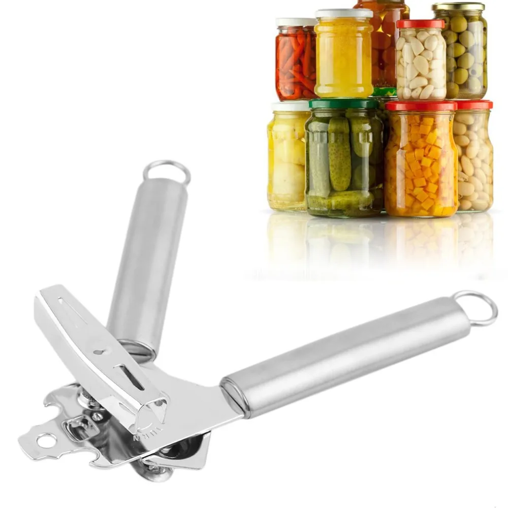 

Stainless Steel Tin Can Opener Multifunctional Canned Food Opening Tools Portable Openers Knife Kitchen Cooking Tools Safe