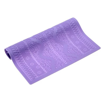 

Flower Embossed Silicone Fondant Cake Mat Lace Cake Mold Sugar Lace Mat Cake Decorating Tool Embossing Sugar Lace Pad