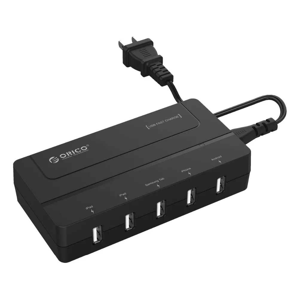 Зарядное устройство ORICO настольное с 5 USB портами 30 Вт|5 port usb charger|usb chargerport charger |