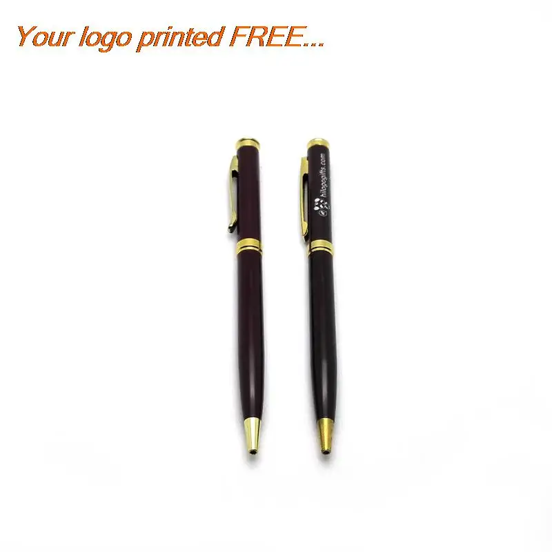 

2015 new arrival ball point pen custom stickers use for laser marking machine and the gold pen can be made enhance temperament