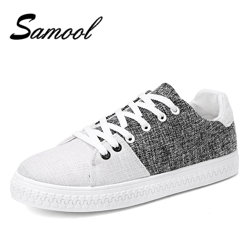New Arrival Spring Summer Comfortable Flax Casual Shoes Men's Canvas For Male Lace-Up Brand Fashion Flats Loafers nx5 | Обувь