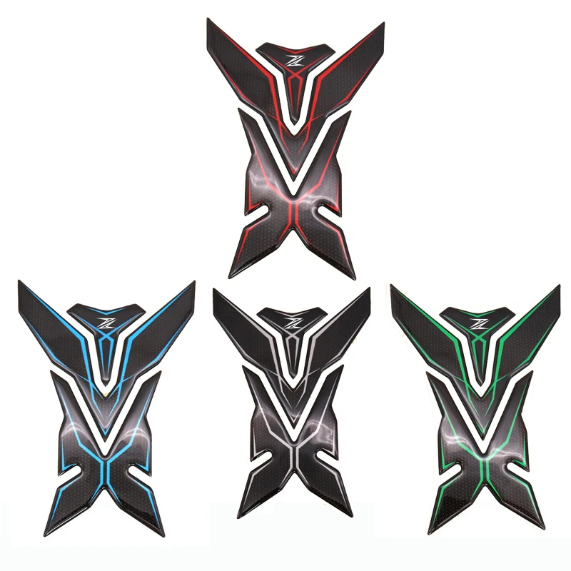

3D Carbon Look Motorcycle Tank Pad Protector Decal Stickers Case for Kawasaki Z250 Z300 Z650 Z750 Z800 Z900 Z1000 z900RS