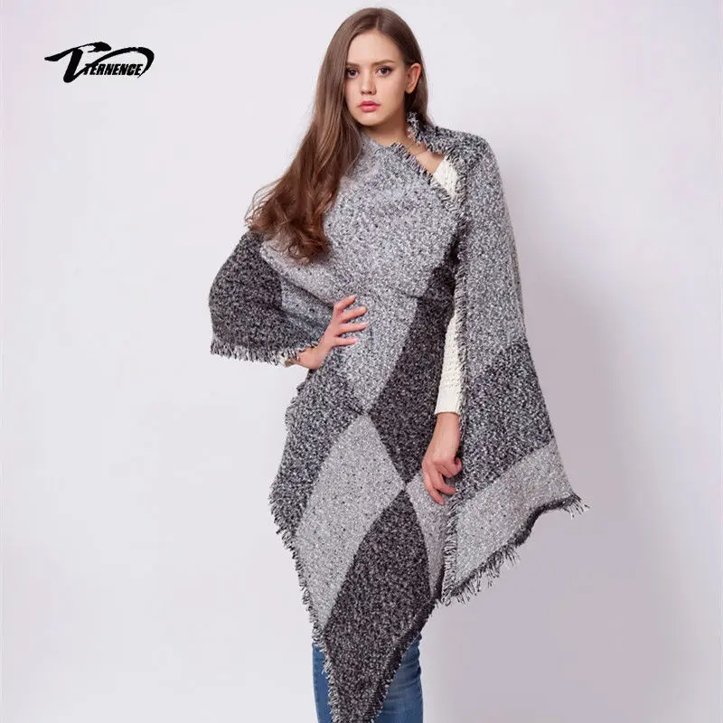 

[Ternence] 2017 Spring Plaid Soft Scarf For Women