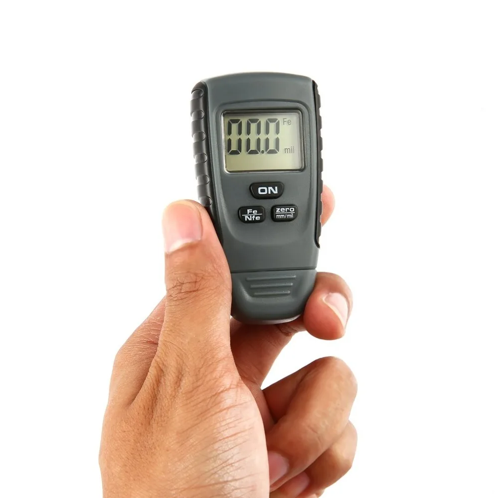 Digital Paint Coating Thickness Gauge Car Painting 0-1.25mm for Instrument Iron Aluminum Base Metal with Battery | Инструменты