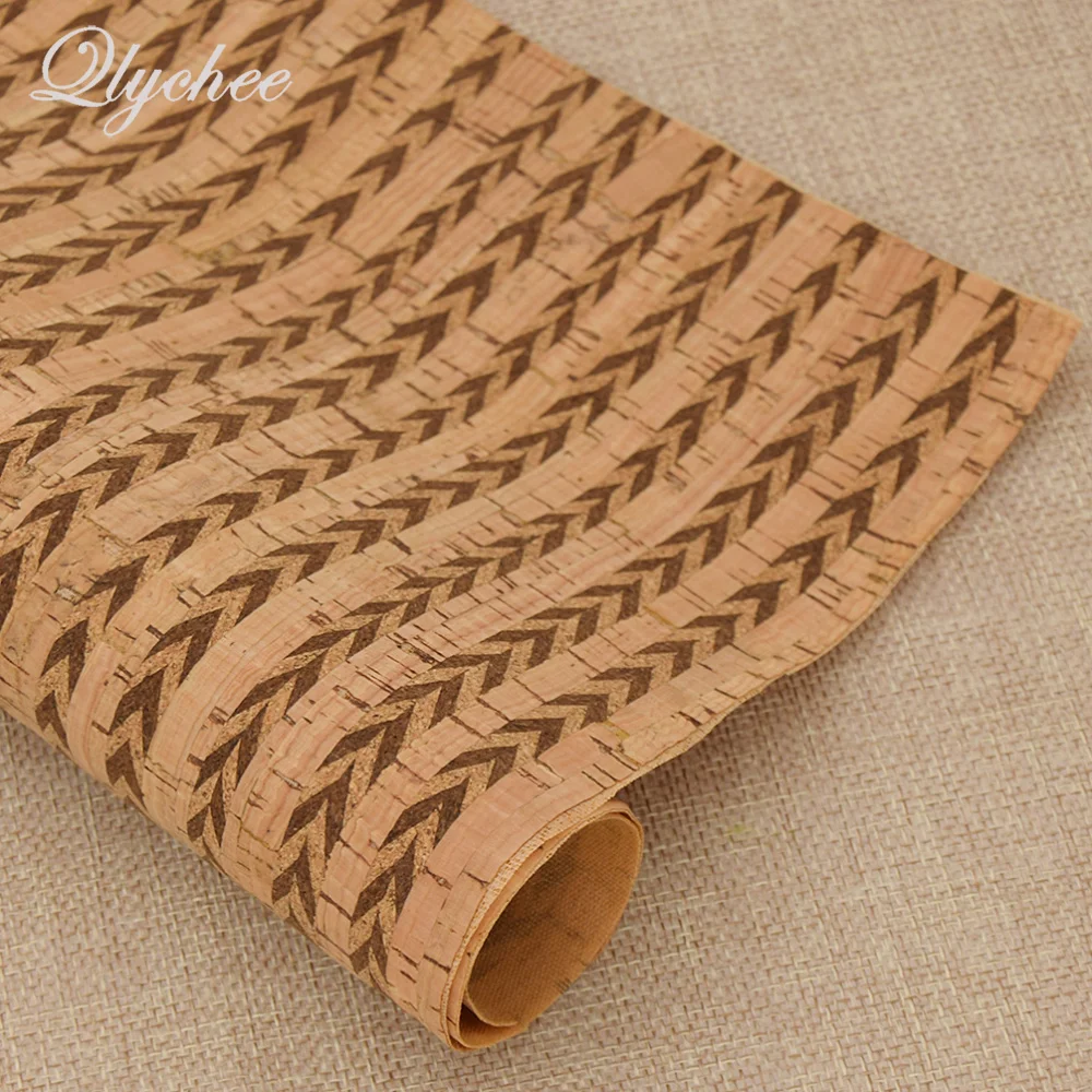 

A3 42x30cm Classic Geometric Pattern Natural Soft Cork Fabric DIY Craft Material Bag Garment Sewing Cloth