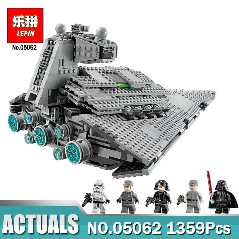

Lepin 05062 Wars on Star The Imperial Super Star Destroyer Set Building Blocks Bricks Compatible Legoings 75055 Toy
